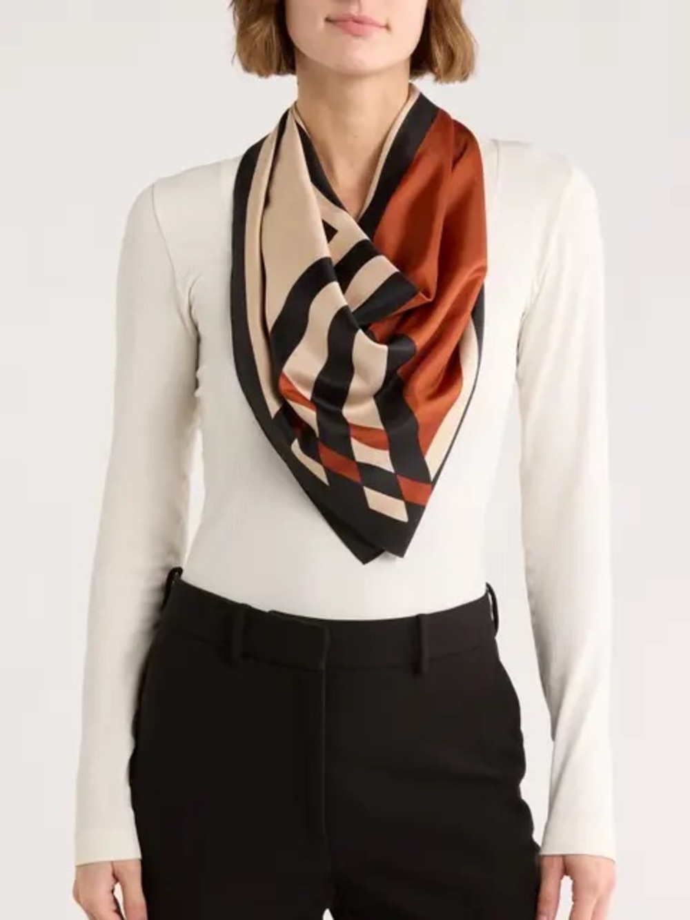 BCBG Geometric Print Scarf